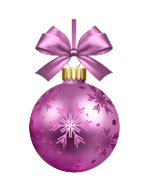 Boule violette de Noël